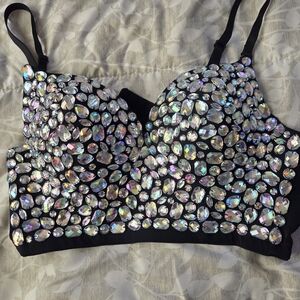 Cacique Black Bra with Adjustable Straps